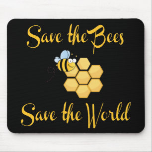 Tapis De Souris Sauvez les abeilles sauvent le monde