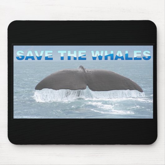 Tapis De Souris Sauvez les baleines (Devant)
