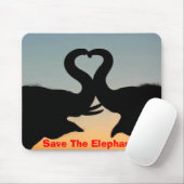 Tapis De Souris Sauvez les éléphants (Avec souris)