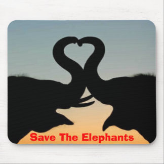 Tapis De Souris Sauvez les éléphants