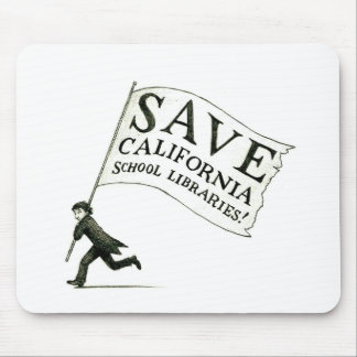 Tapis De Souris Sauvez les marchandises de bibliothèques d'école