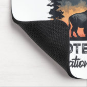 Tapis De Souris Sauvez nos parcs nationaux Résister Service Bison (Coin)
