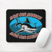 Tapis De Souris Sauvez nos requins (Avec souris)