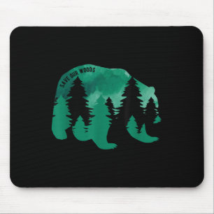 Tapis De Souris Sauvez notre Woods De l'environnement Protection O