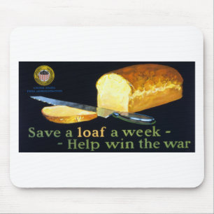 Tapis De Souris Save a Loaf a Week ~ help Win the War