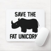 Tapis De Souris Save The Fat Unicorns (Avec souris)