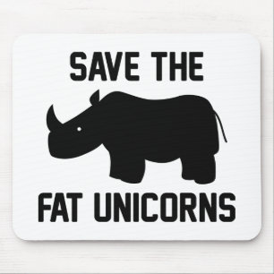 Tapis De Souris Save The Fat Unicorns