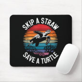 Tapis De Souris Save Turtles Sea Ocean Turtle Shirt (Avec souris)