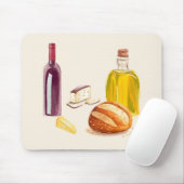 Tapis De Souris Saveurs méditerranéennes (Avec souris)
