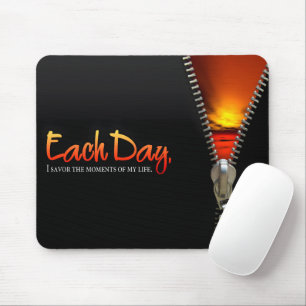 Tapis De Souris « Savourez les moments » Affirmation de motivation