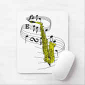 Tapis De Souris Saxophone (Avec souris)