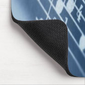 Tapis De Souris Saxophone bleu Mousepad (Coin)