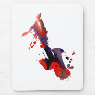Tapis De Souris Saxophone de peinture