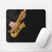 Tapis De Souris Saxophone Lecteur Jazz Pad | Saxophoniste (Avec souris)