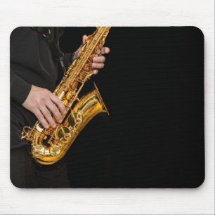 Tapis De Souris Saxophone Lecteur Jazz Pad   Saxophoniste