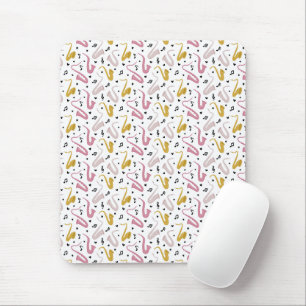 Tapis De Souris Saxophone Lecteur Musicien Jazz