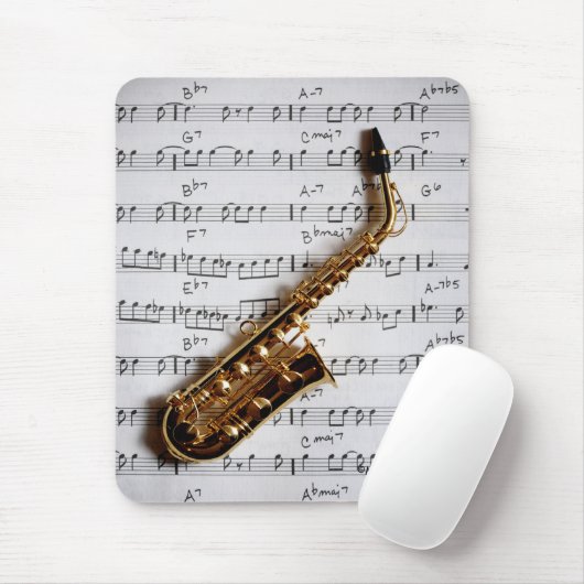 Tapis De Souris Saxophone musical Mousepad (Avec souris)