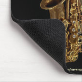 Tapis De Souris SAXOPHONE MUSIQUE AMOUREUX Mousepad (Coin)