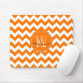 Tapis De Souris SC Chevron Mouse Pad-Orange et Blanc (Avec souris)