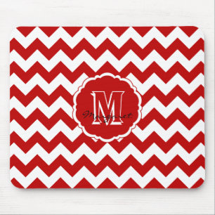 Tapis De Souris SC Chevron Souris rouge et blanc