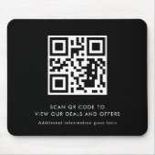 Tapis De Souris Scan QR Code Modern Promotional Business (Devant)
