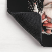 Tapis De Souris Scandinavian Christmas Gnome Red Berries (Coin)