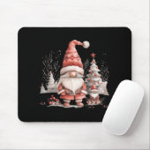Tapis De Souris Scandinavian Christmas Gnome Red Berries (Avec souris)