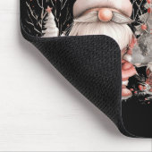 Tapis De Souris Scandinavian Christmas Gnome Red Berries T Shirt (Coin)