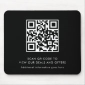 Tapis De Souris Scanner le code QR Affaires promotionnelles modern (Devant)