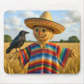 Tapis De Souris Scarecrow Wearing a Sombrero and Poncho (Devant)