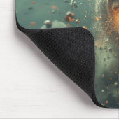 Tapis De Souris Scary Scene With Person Spewing Hot Lava Into Air (Coin)