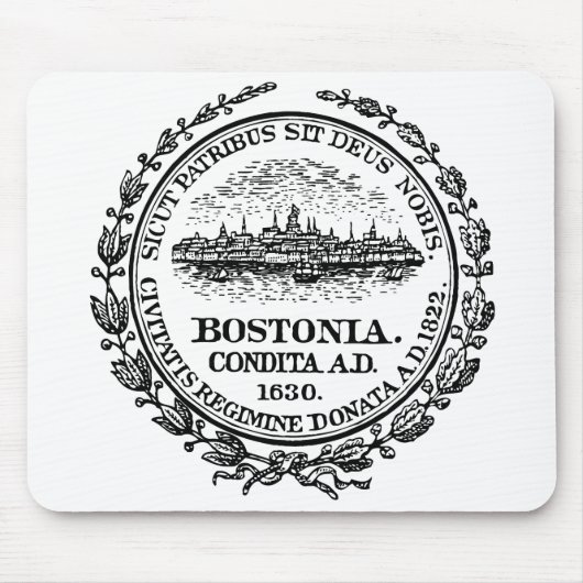 Tapis De Souris Sceau de Boston (Devant)