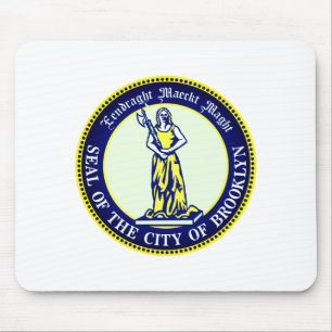 Tapis De Souris Sceau de l'arrondissement de Brooklyn New York _1