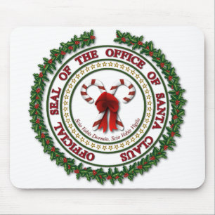 Tapis De Souris Sceau du bureau du Père Noël Mousepad
