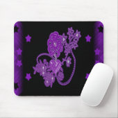Tapis De Souris Scène d'amour pourpre (Avec souris)