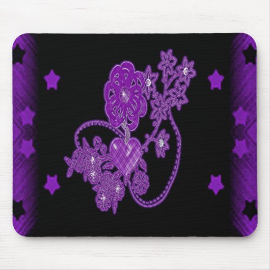 Tapis De Souris Scène d'amour pourpre (Devant)