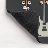 Tapis De Souris Scène de bande dessinée de roue de guitare drôle (Coin)