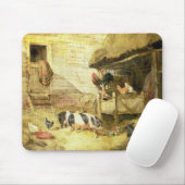 Tapis De Souris Scène de basse cour (Avec souris)