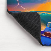 Tapis De Souris Scène de bateau d'Artsy (Coin)