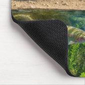 Tapis De Souris Scène de désert avec lac souterrain (Coin)