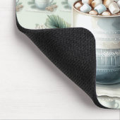 Tapis De Souris Scène de guimauve de cacao hivernal cosy (Coin)