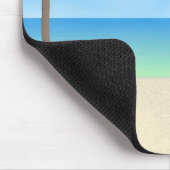 Tapis De Souris Scène de jour de plage : Mousepad fait sur (Coin)