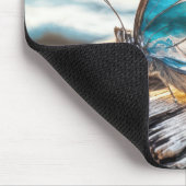 Tapis De Souris Scène De Mer Dans Les Ailes De Papillon (Coin)