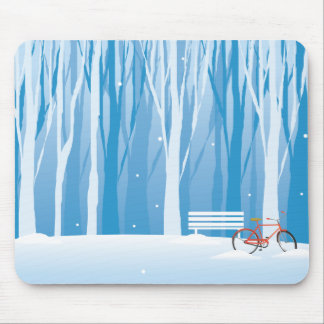 Tapis De Souris Scène de neige