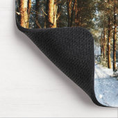 Tapis De Souris Scène de neige de la forêt mpcna (Coin)