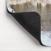 Tapis De Souris Scène de neige rurale (Coin)