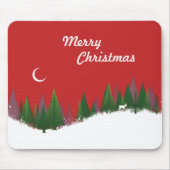 Tapis De Souris Scène de Noël Woods (Devant)