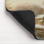Tapis De Souris Scène de patinage, 19ème siècle (Coin)