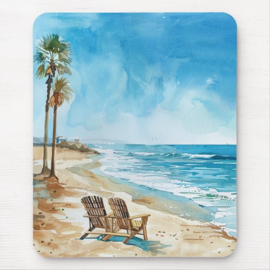 Tapis De Souris Scène de plage (Devant)
