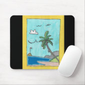 Tapis de souris Scène de plage (Avec souris)